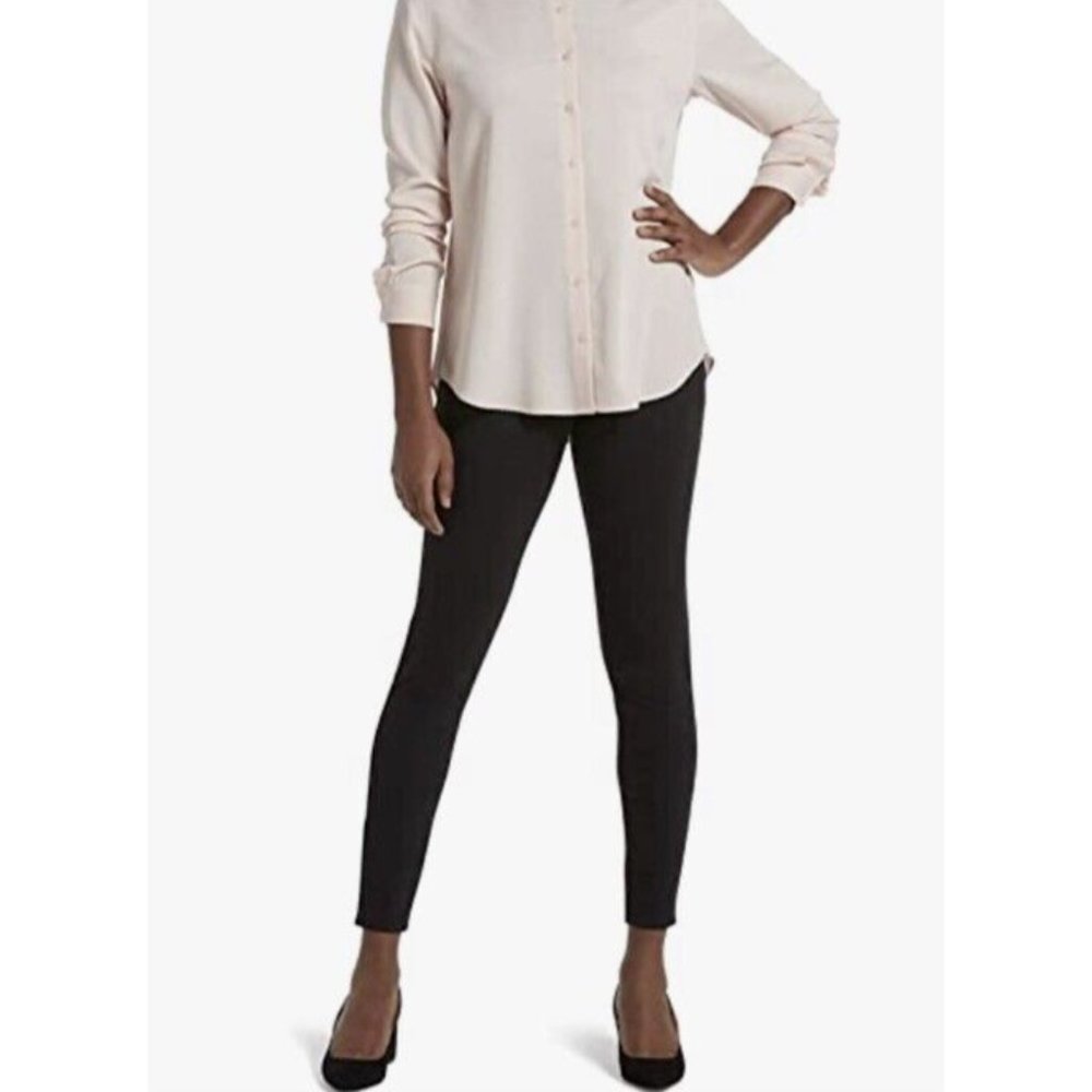 NoNonsense Women's Classic Denim Jean Leggings, Black, Size 3X